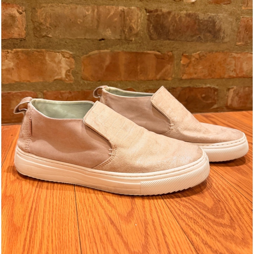 Hey Dude Womens Peyton Slip On Shoes 8 Pink Croco Shimmer Casual Comfort